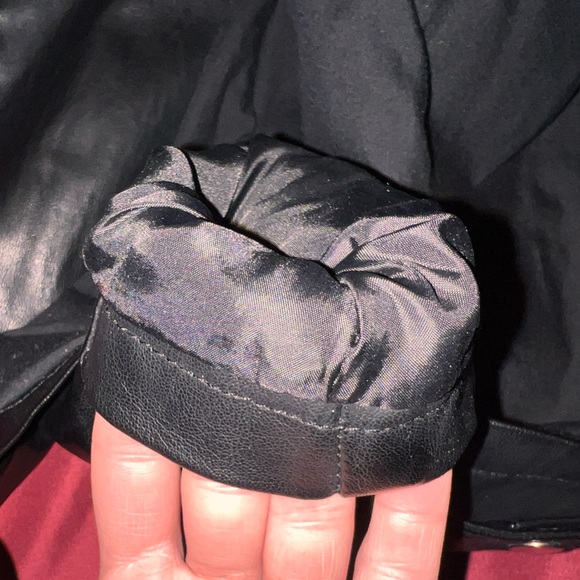 Top Shop - Black Faux Leather Moto Jacket - Size US 4 - Picture 8 of 10